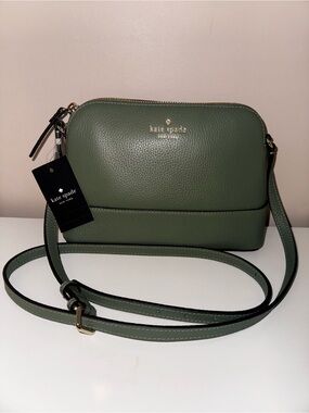 Kate Spade Hanna Genuine Pebbled Leather Romaine Southport Ave Crossbody Purse